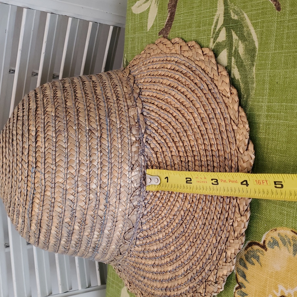 A H C HAT JOCKEY CAP LONG BILL 100% NATURAL STRAW LAP WEAVE - Picture 6 of 8
